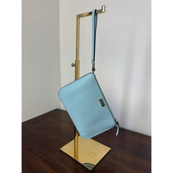 Kate Spade Handbags - Kate Spade Light Blue Leather Wristlet